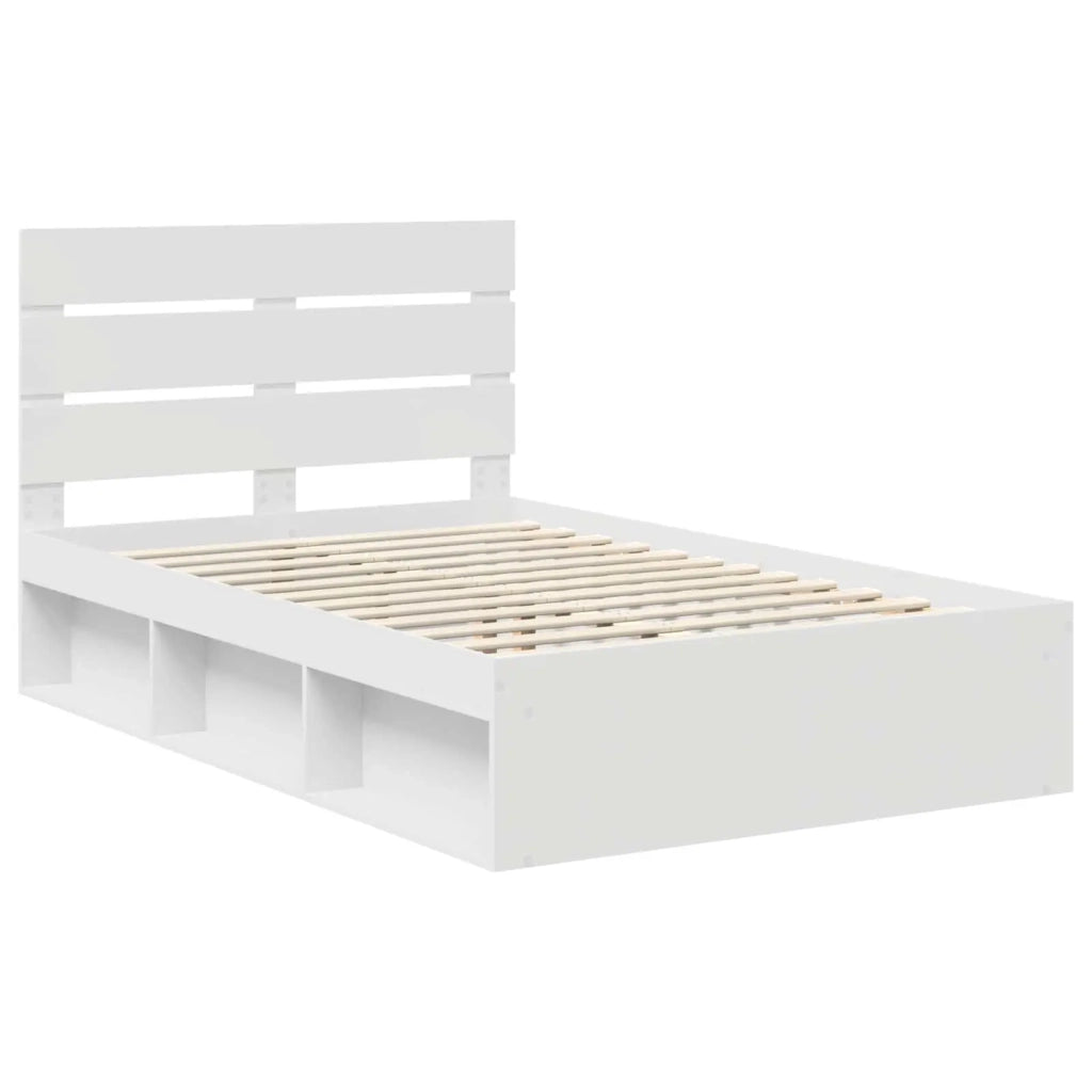 Struttura del letto Bianco 120 x 200 cm Pino massello 3411760