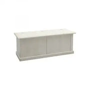 Cassapanca baule in legno Shabby chic ap bianco anticato