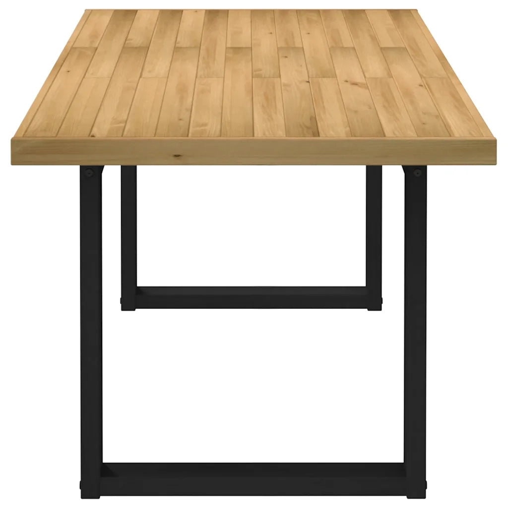 Tavolo Pranzo | Tavolo da cucina NOAIN Gambe a Forma U 180x90x75 cm Legno Massello
