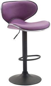 Sgabello Las Vegas V2 in similpelle viola,nero