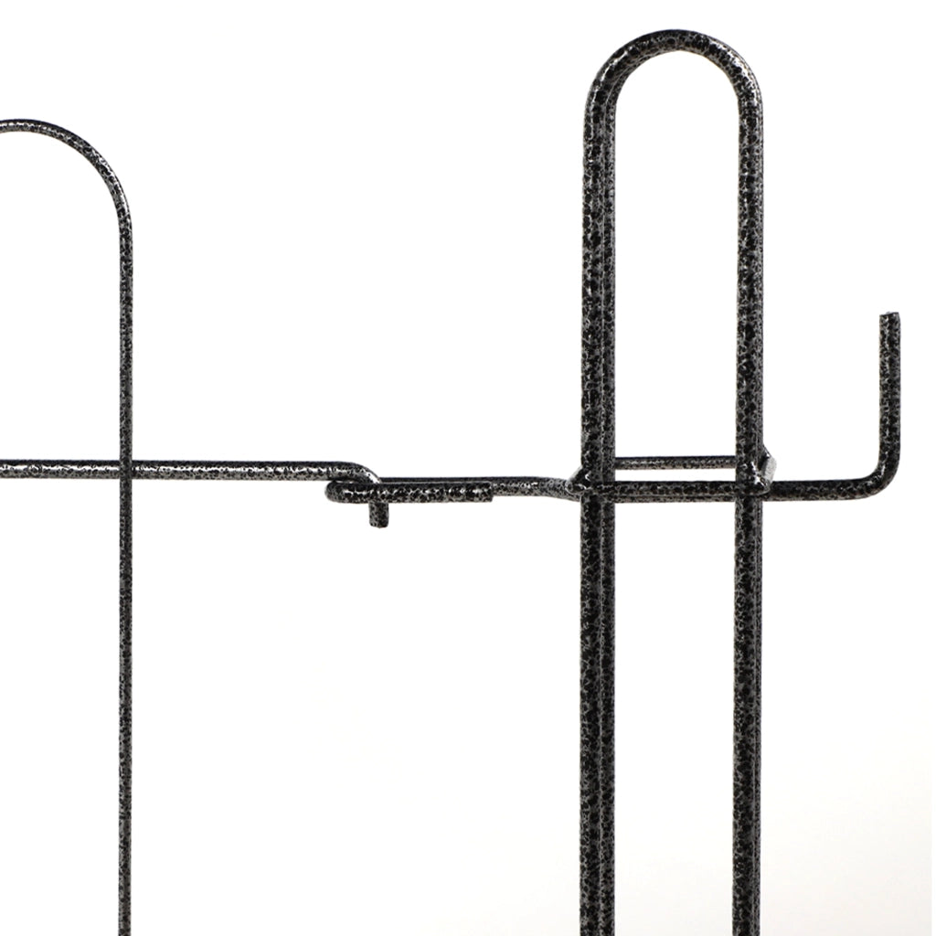 Cancello da giardino KADAX, pannello in metallo per recinzione con pali 93x72cm