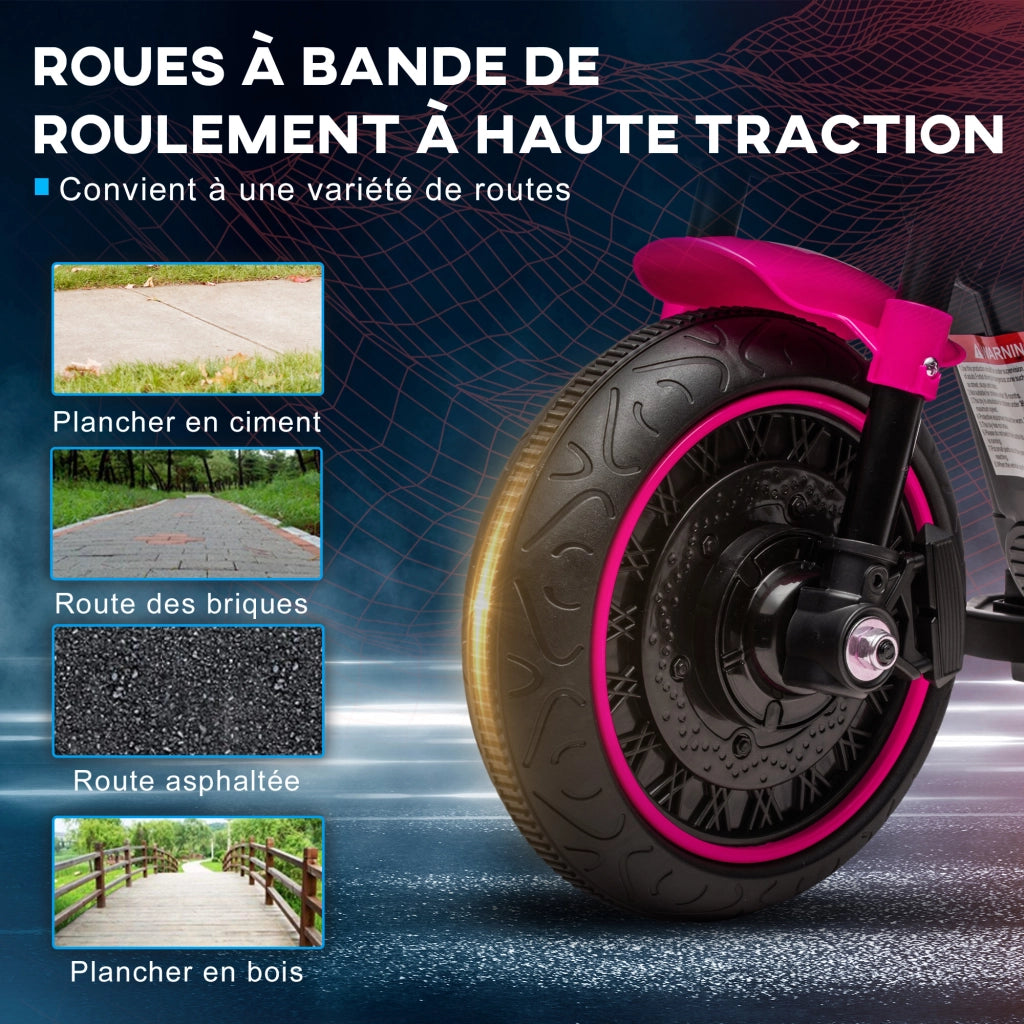 Moto Elettrica Bambini 2 Ruote ¨C zephmum ¨C Rosa 18-36 Mesi