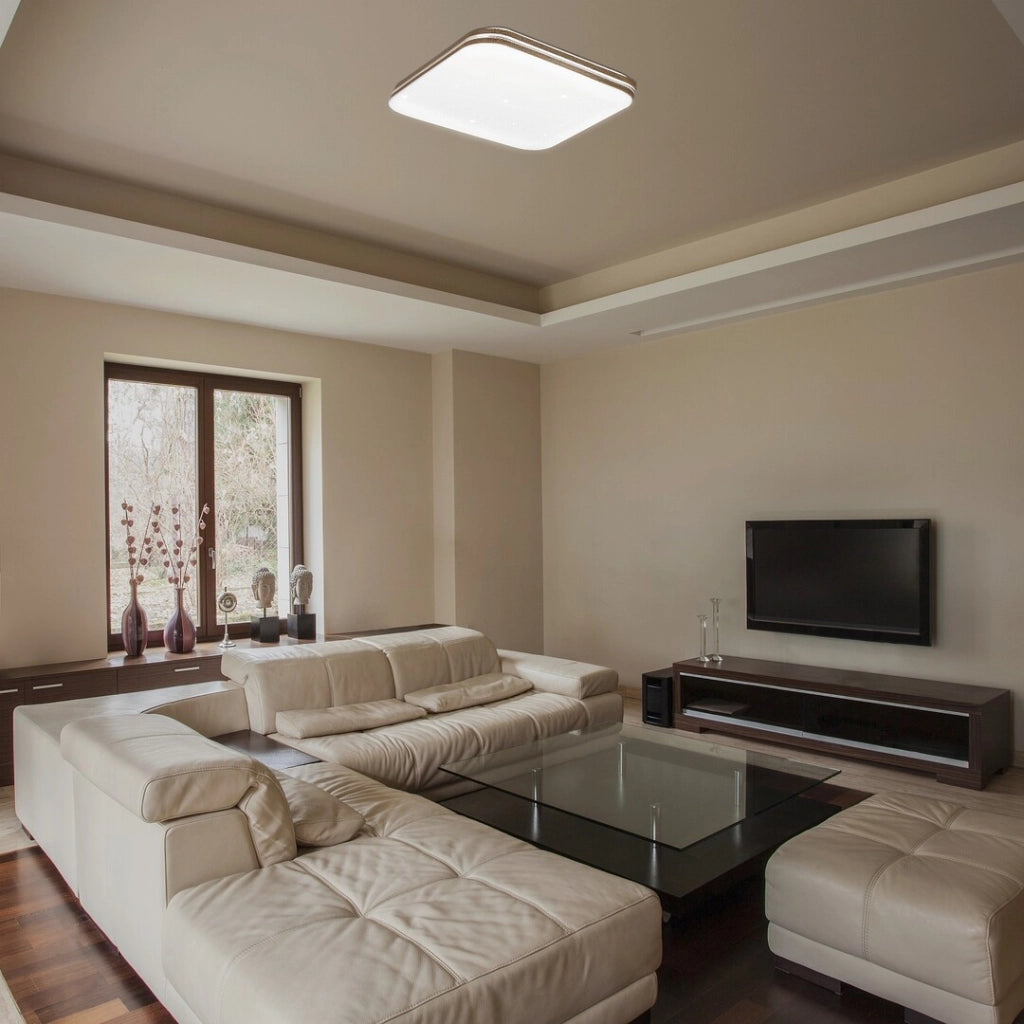 Plafoniera LED Rabalux Oscar2 bianca quadrata 33cm 18W 3000K