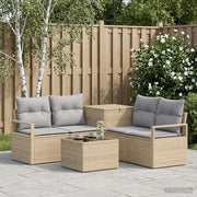 Set di divani 6 pz Beige e Grigio Chiaro 3447251