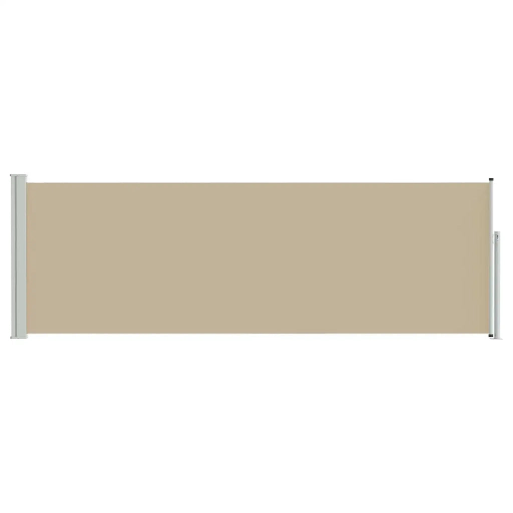 Tenda laterale retrattile Beige 500 x 100 cm Poliestere