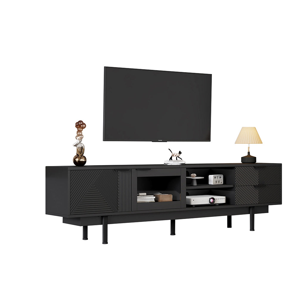 Mobile TV - Xylo - 200x40x50.5 cm 2 ante nero
