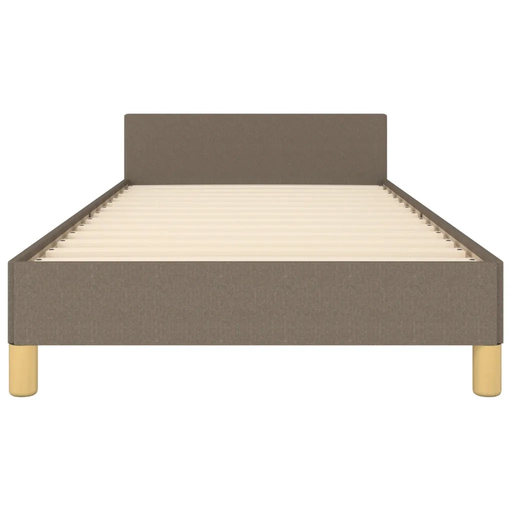 Giroletto senza Materasso-Struttura Letto Tortora 90x200 cm Tessuto 437940
