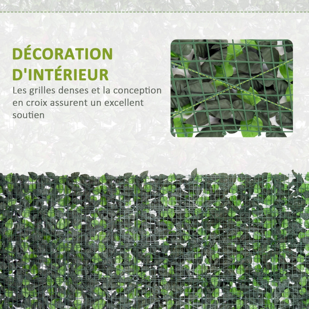 Siepe Artificiale Foglie di Alloro ¨C Xylo ¨C 3x1m Verde Anti-UV