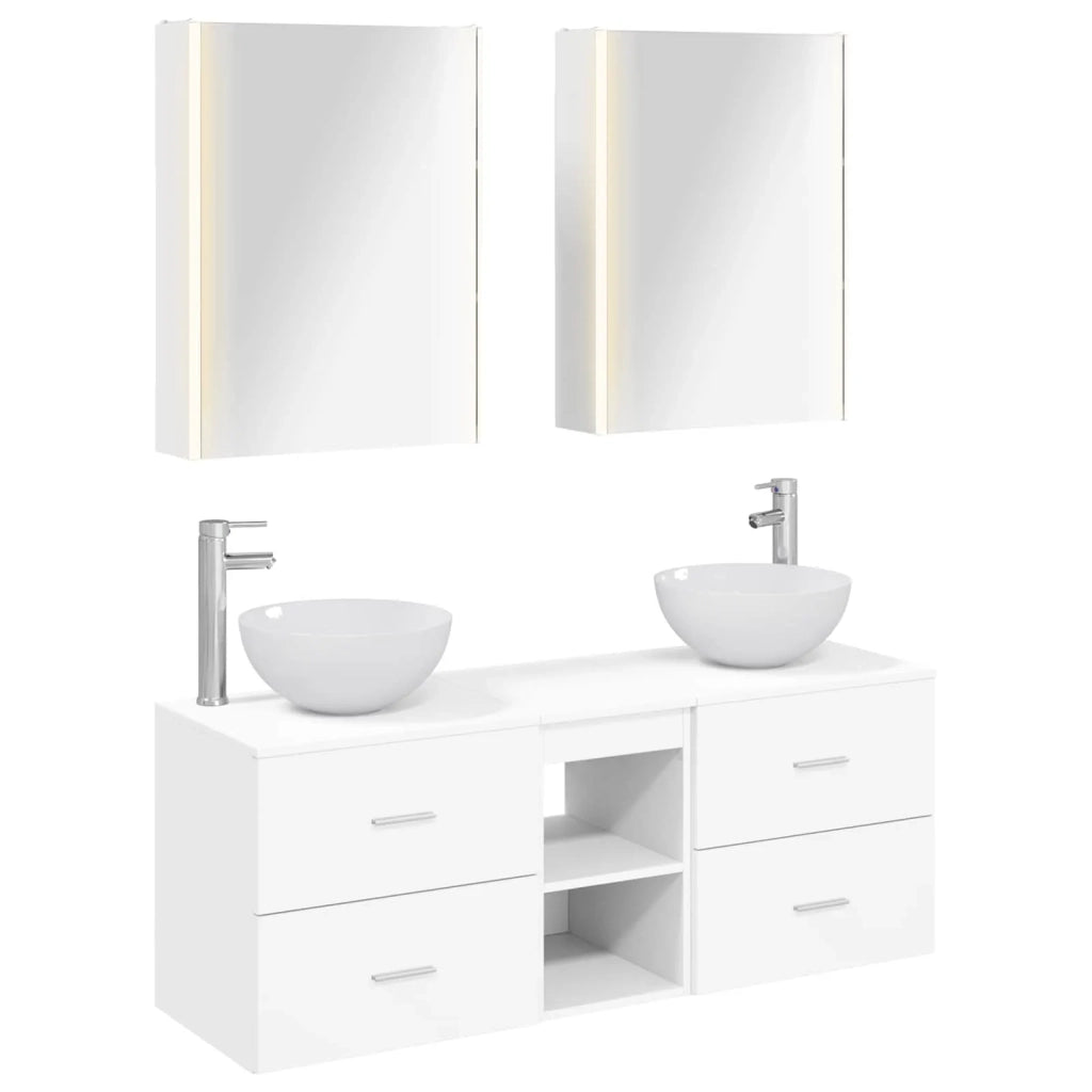 Set di mobili per il bagno 5 pcs Bianco 3406727
