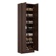 Mobile Portascarpe Delizia, Scarpiera 6 Ripiani, 60x33x191.5h cm Marrone Noce