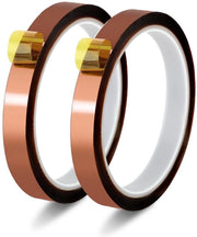 Tape adesivo termoresistente - 2 rotoli da 12mm x 33m - Ideale per elettronica e sublimazione - Adesione forte - Per diverse applicazioni...