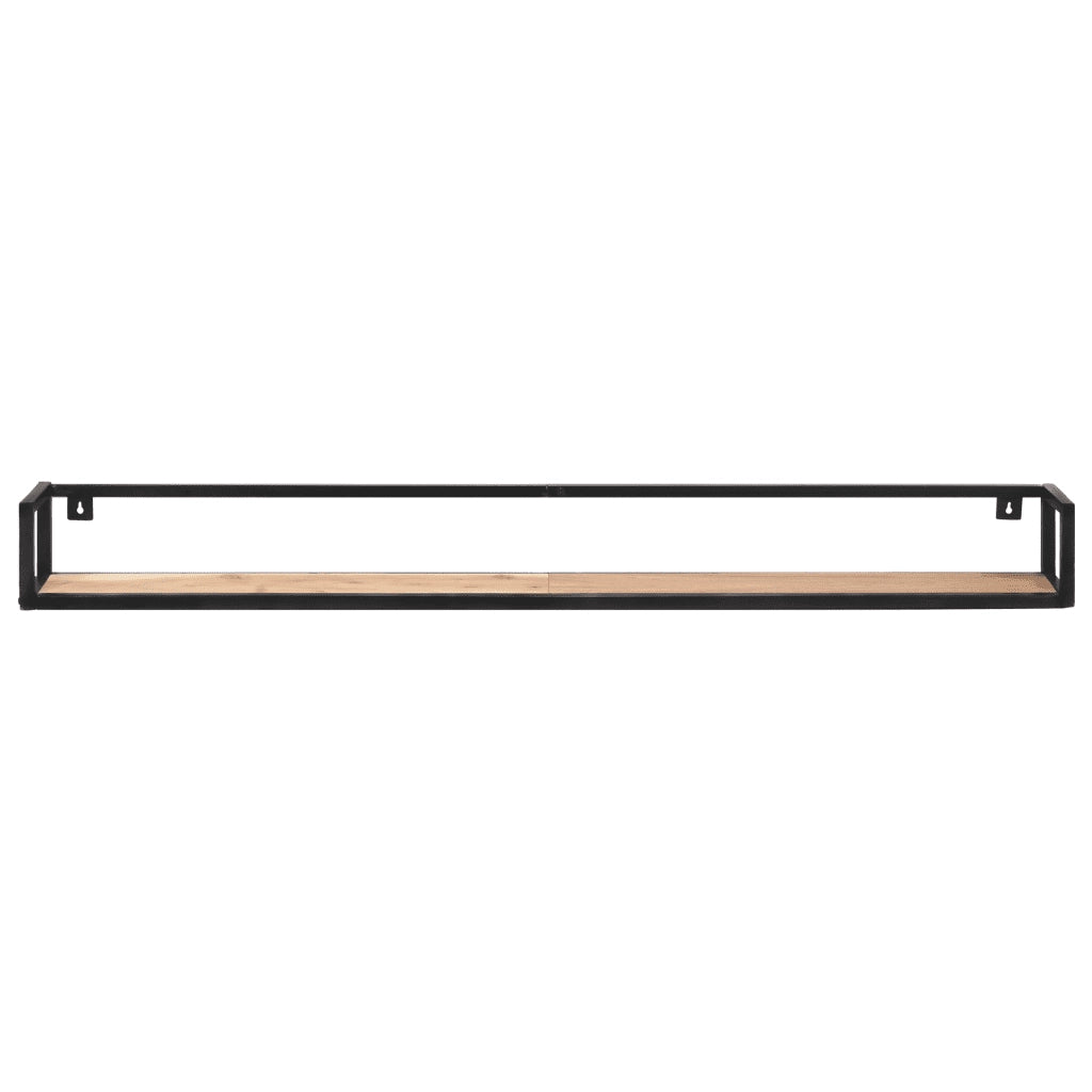 Mensole a Muro 2 pz 160 cm in Legno Massello di Acacia 320678