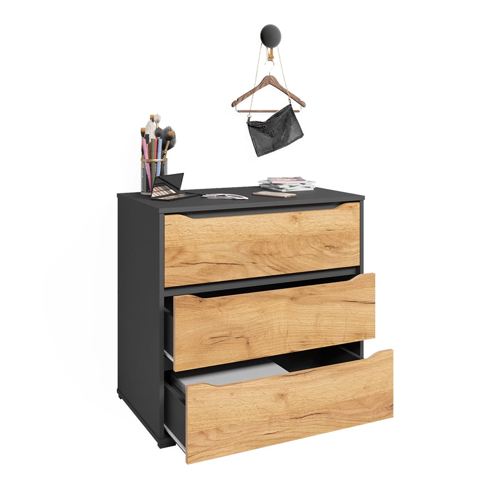 Vicco Credenza Quercia dorata 48 x 77.6 cm con cassetti