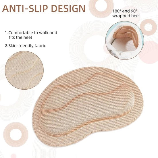 4 paia di supporti per scarpe - grip e imbottitura confortevoli per scarpe e stivali