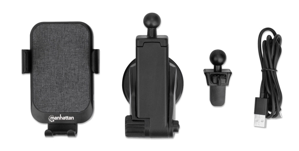 Caricatore rapido da Auto Wireless 10W doppio aggancio e sensore touch
