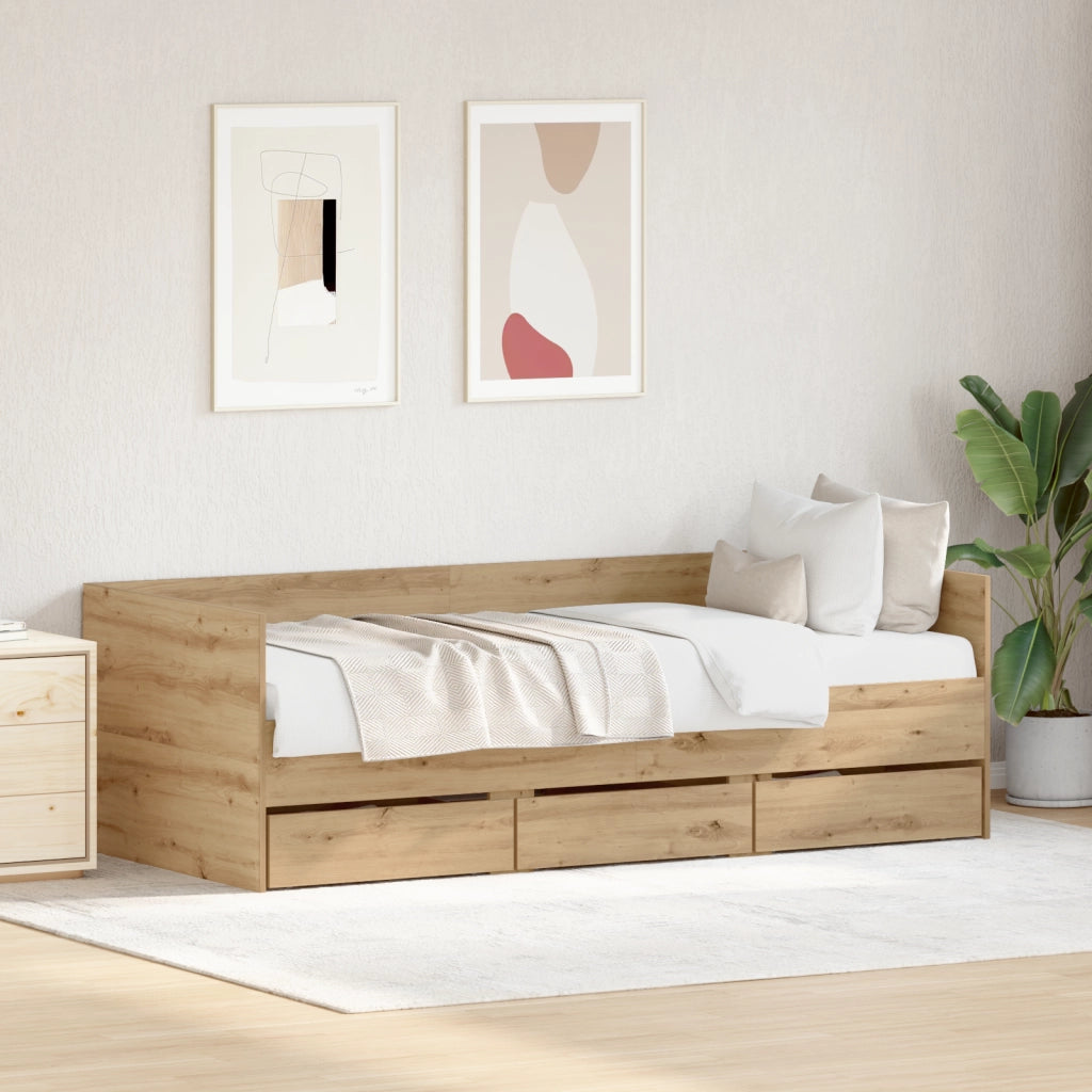 Daybed Rovere Artigianale Legno ingegnerizzato 90 x 200 cm