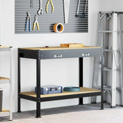 Banco da lavoro con cassetto Nero 114 x 54 x 91 cm