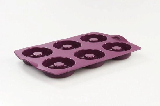 Forma per dolci in silicone a forma di donut e bagel blu - cottura con forma per biscotti in silicone