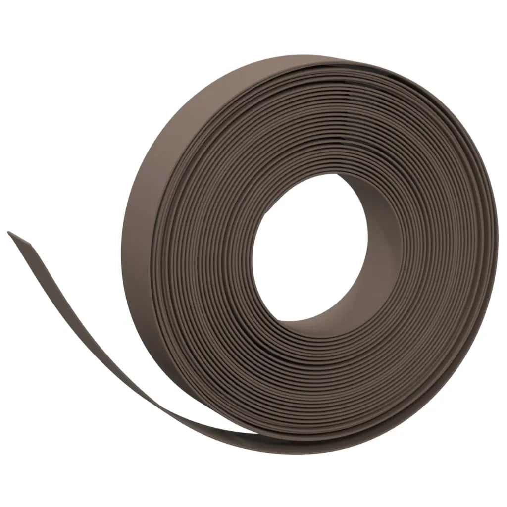 Bordatura da Giardino Marrone 10 m 10 cm in Polietilene CFW6321302