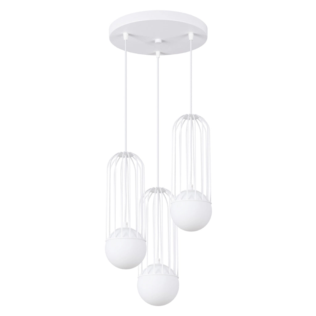 Lampada a sospensione GELIDA tripla bianca 3xG9 Pure Lume