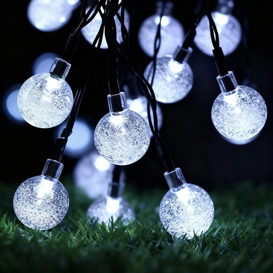 Faro esterno per esterni, 6,5 metri, 30 LED, cristallo, 8 posizioni, impermeabile, IP65, resistente alle intemperie, adatto per padiglioni, giardini, balconi, terrazze, Goove