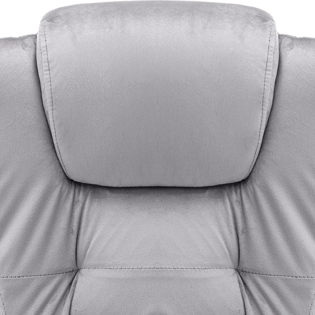 Sedia da Ufficio Grigio Chiaro in Velluto 20570