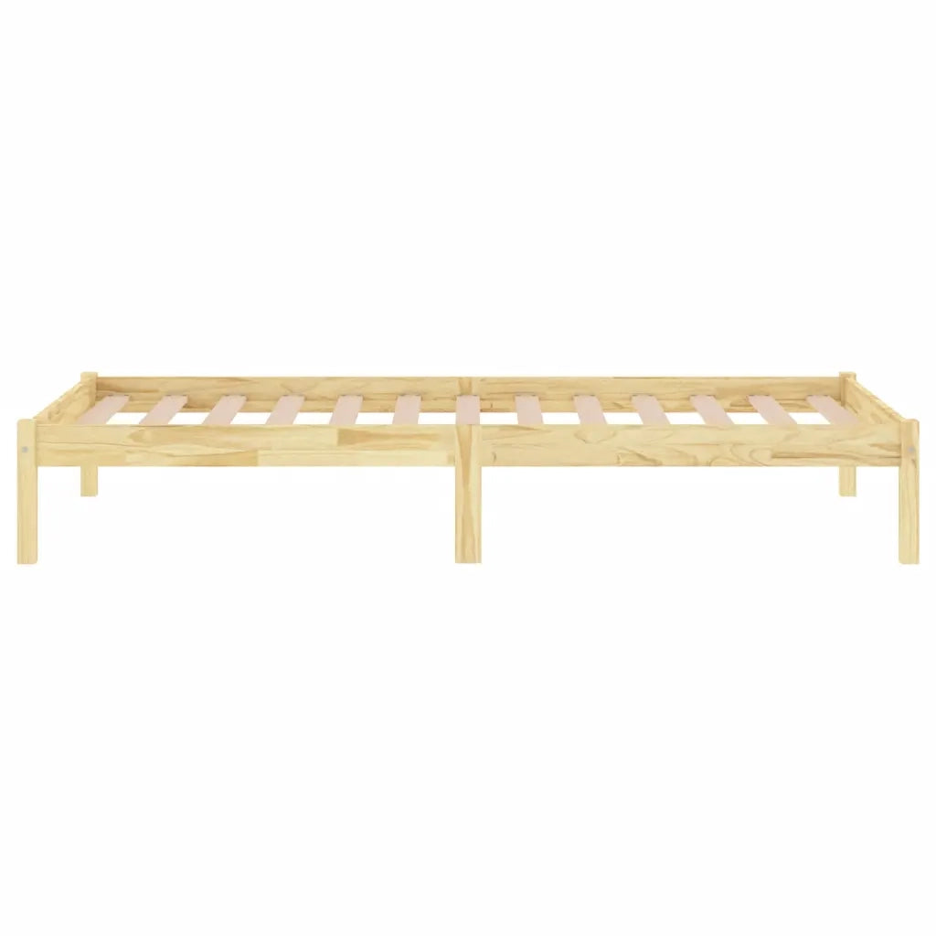 Giroletto-Struttura Letto in Legno Massello 90x190 cm Single 369755