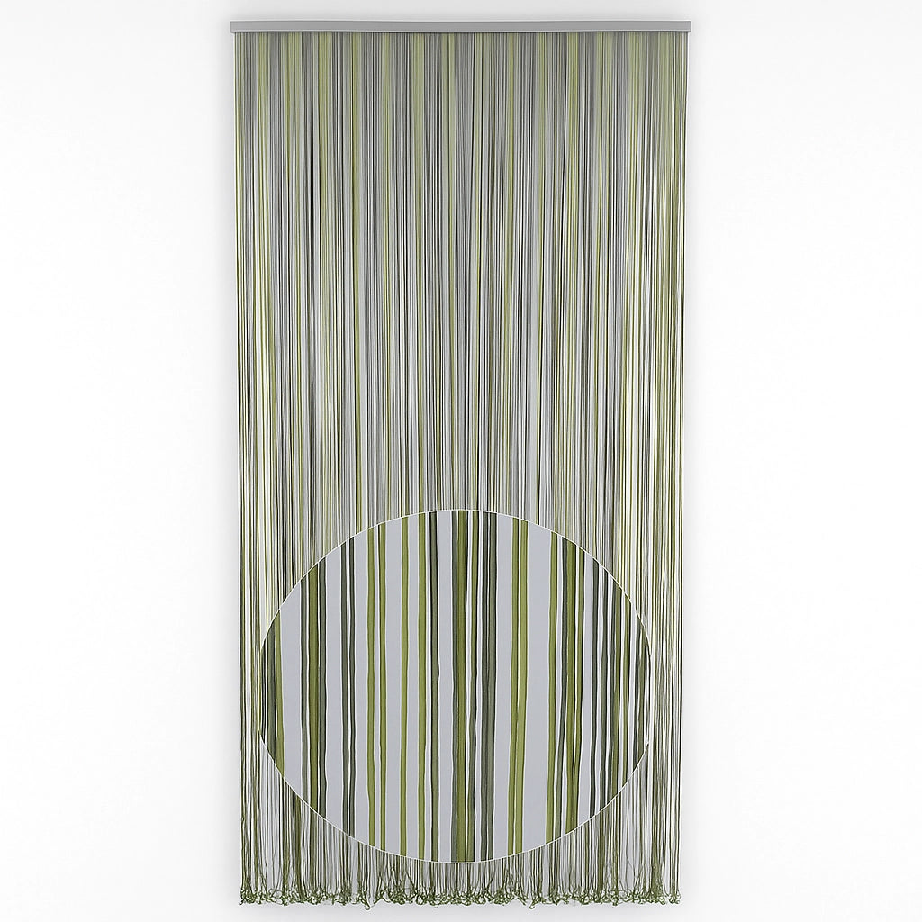 TENDA MOSCHIERA CORDONCINO CM.125X240 VERDE SCURO  ZANZARIERA ANTI MOSCHE