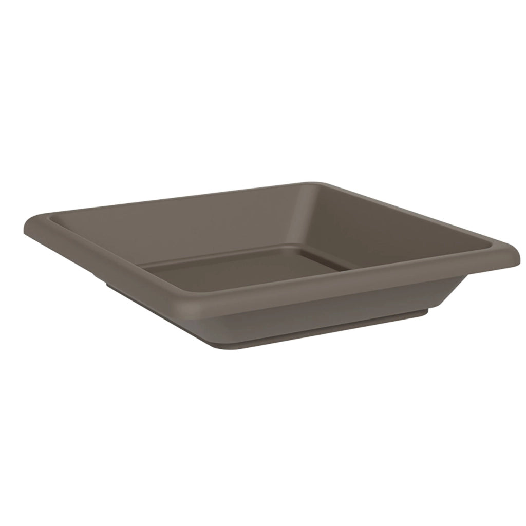 Sottovaso Quadrato per Vaso Tera Nazca Sand 32x32 cm in Plastica Riciclata Sabbia