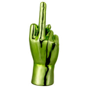 Mano fuck verde decorazione resina