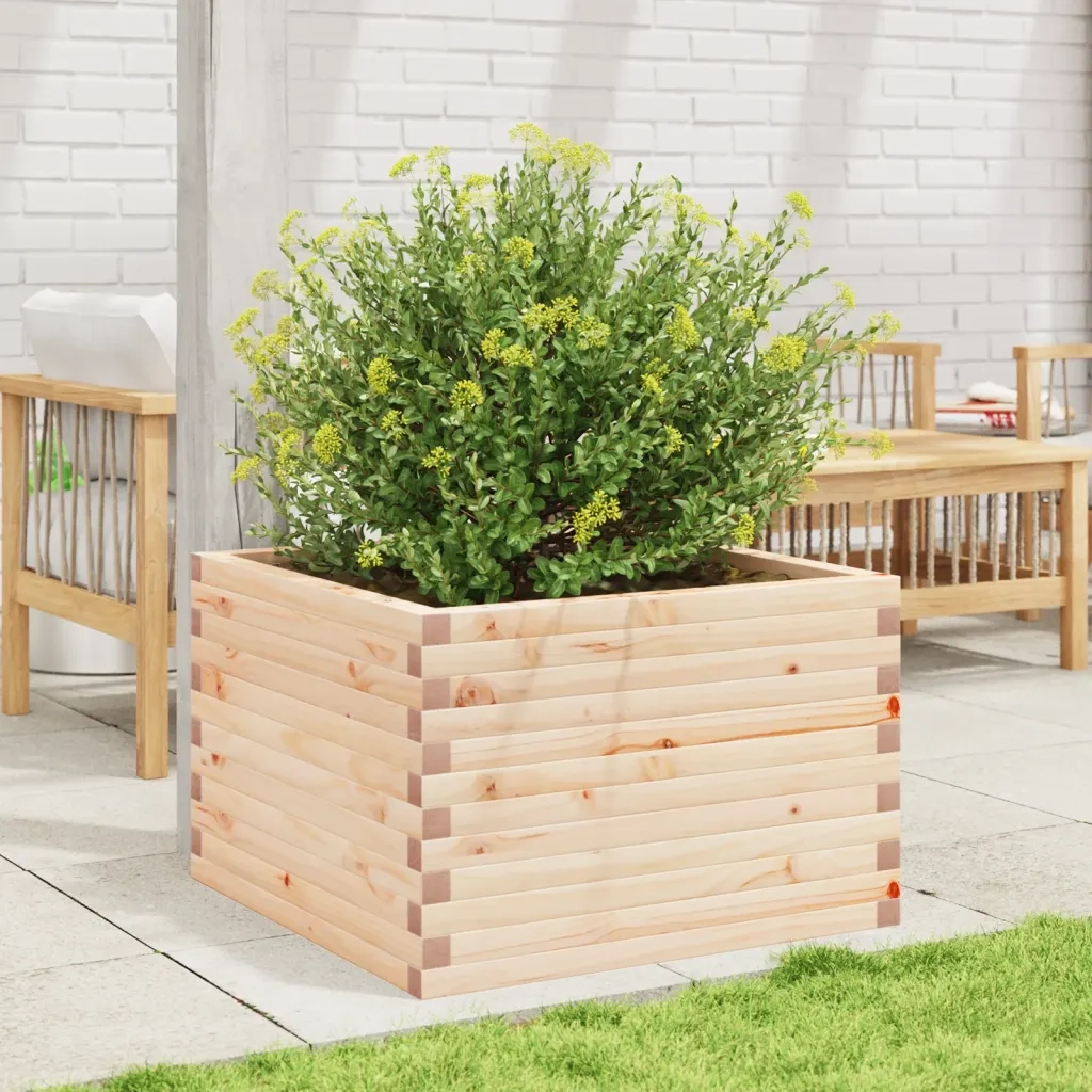 vidaXL Fioriera da Giardino 70x70x45,5 cm in Legno Massello di Pino