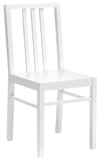 Set 4 Sedie 36,5x36,5x86,5 cm in Legno Laccato Bianco