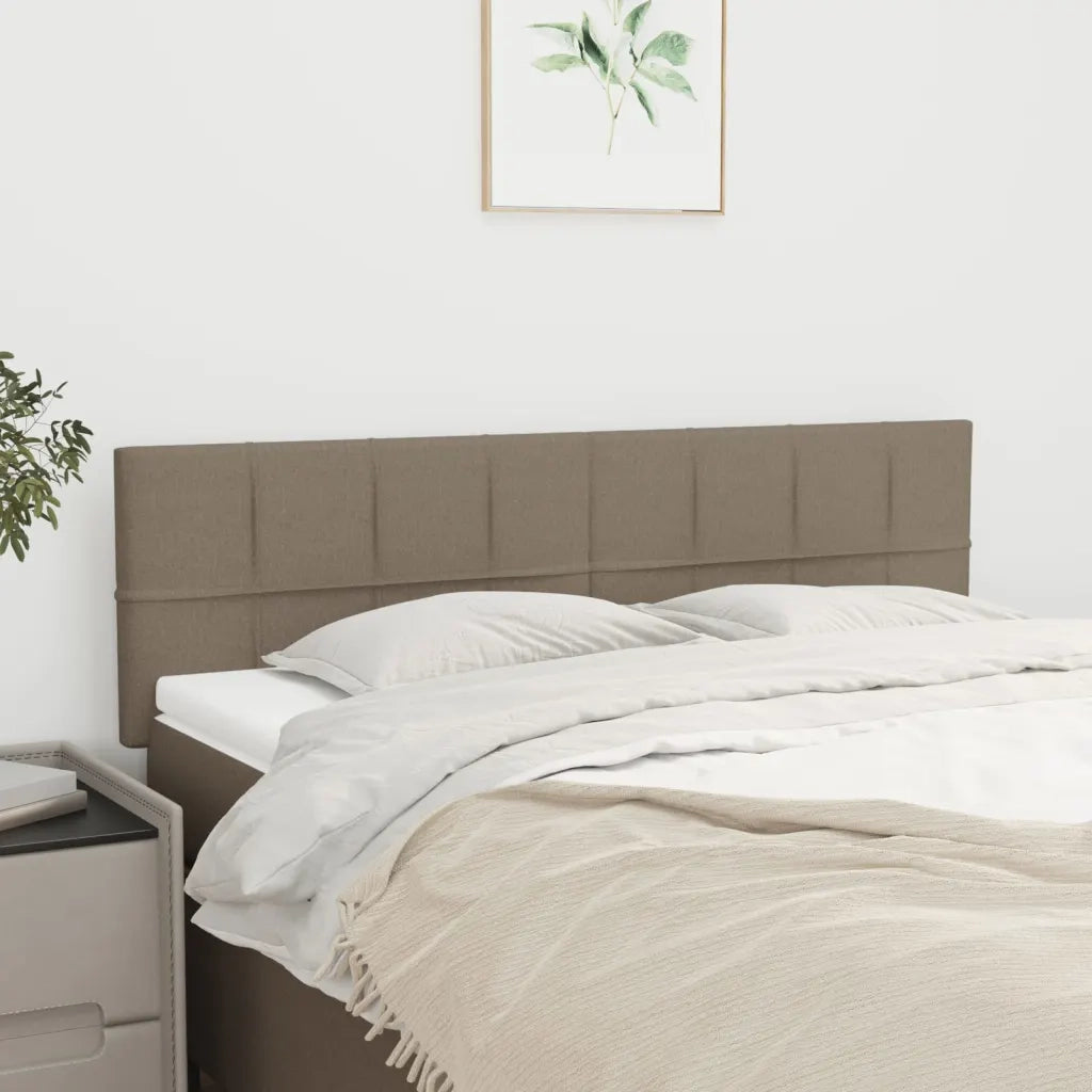 Testiere 2 pz Tortora 72x5x78/88 cm in Tessuto