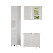 Vicco Set di mobili da bagno Bianco 3 pezzi, opzione 5