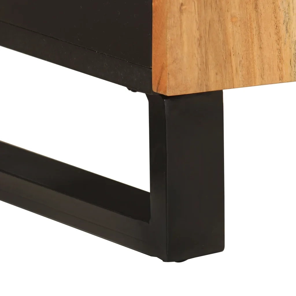 Credenza con 2 Ante 60x33x75 cm in Legno Massello di Acacia 352914