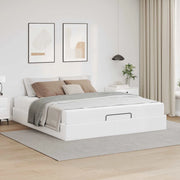 Struttura letto con materasso Altro 2 pcs Bianco PVC 3399438
