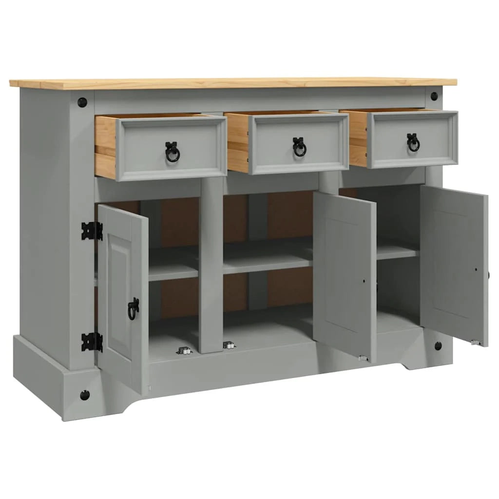 Corona 112 x 43 x 78 cm in legno massello di pino grigio 02_0031747