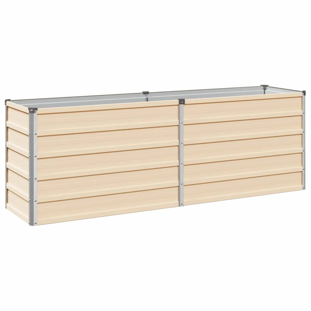 Letto rialzato da giardino Avorio 160 x 40 x 55 cm 8006249