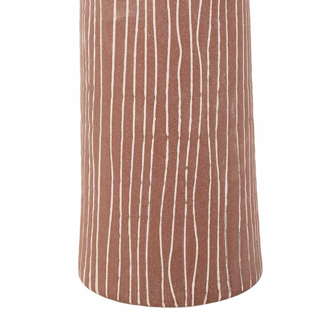 Vaso in ceramica argento 13,5x13,5x53h