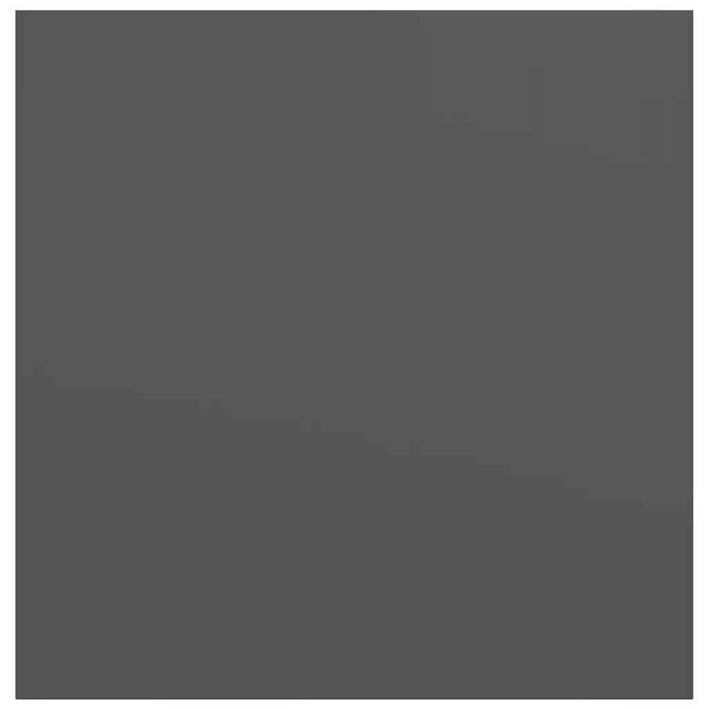 Scaffali a Parete 2 pz Grigio Lucido 23x23,5x3,8 cm in MDF 323782