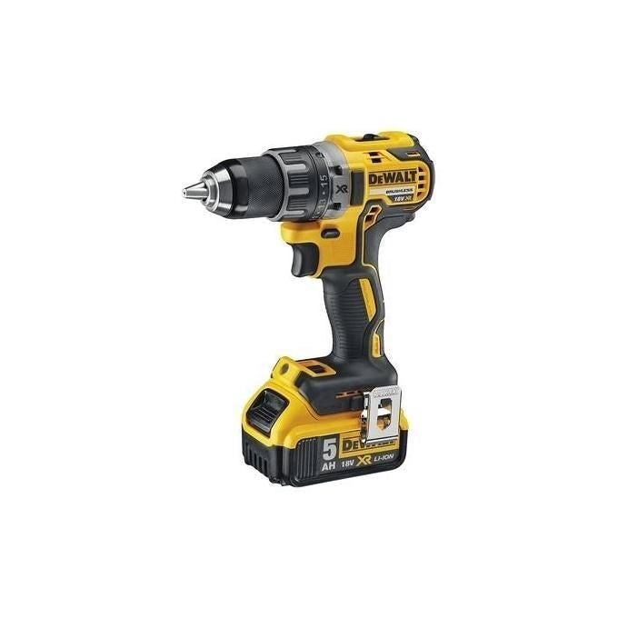 Dewalt DCD791D2-QW XR Trapano Avvitatore Brushless 18V 70 Nm 2 Velocita' 2x Batterie 2Ah Valigetta TSTAK colore Nero Giallo 2x5