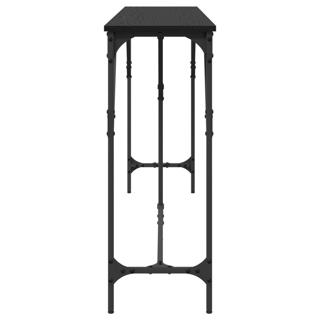 Tavolo Console Quercia Nera 200x29x75 cm Legno ingegnerizzato