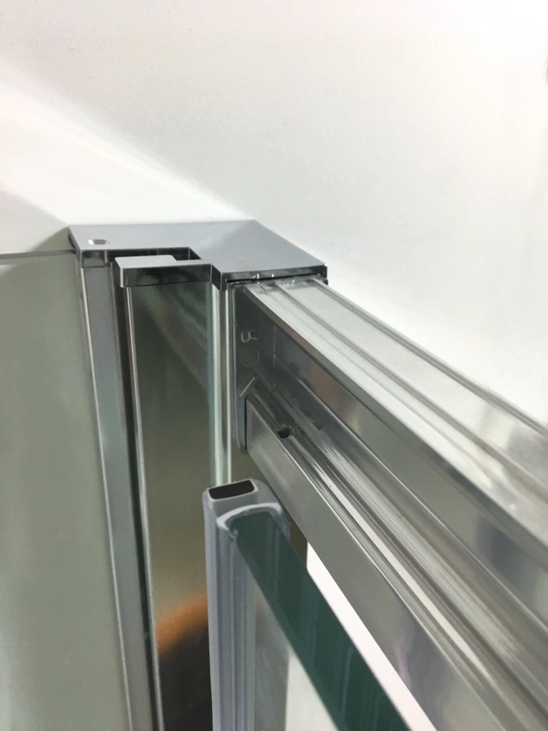 Box doccia angolare PRESTIGE 150x80 cm (144-147/77-80) cromo lucido vetro trasparente