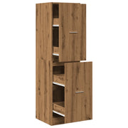 Mobiletto da farmacia funzionale in legno composito 40 x 41 x 144,5 cm stile vintage in legno di rovere lavorato a mano 02_0055666