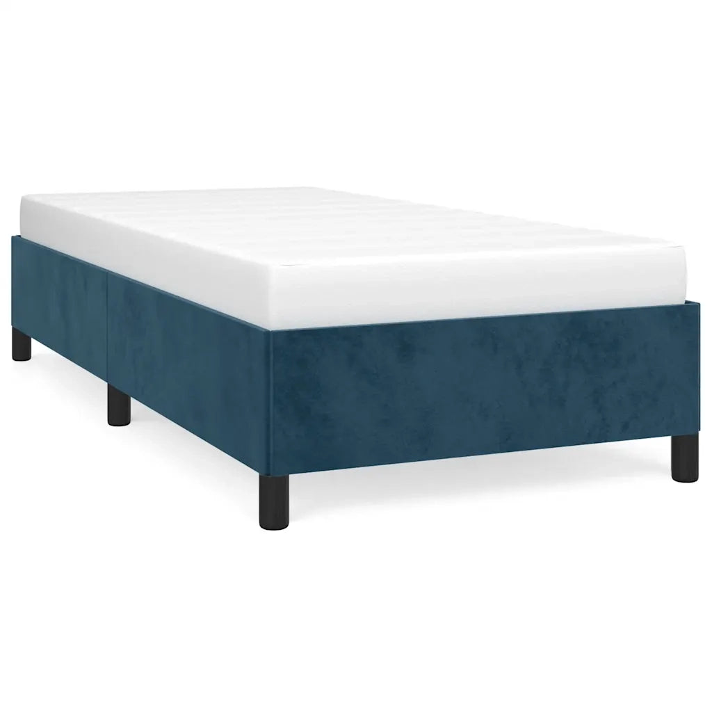 Giroletto senza Materasso-Struttura Letto Blu Scuro 90x200 cm in Velluto 242517