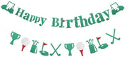 Decorazione di Festa a Tema Verde - 3m di Lunghezza - 15cm di Altezza - Pannello Decorativo Sostenibile - 1 Set