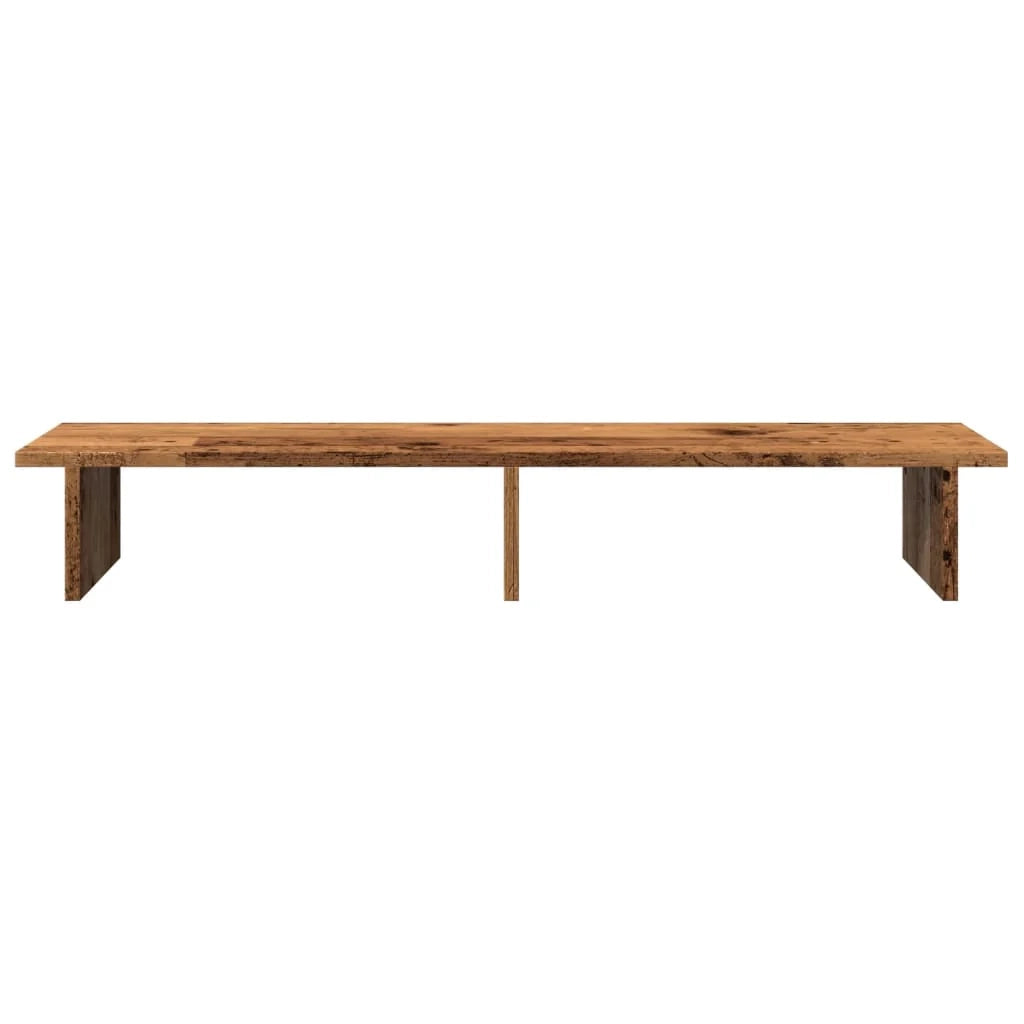 Supporto per monitor mobile da scrivania legno vecchio 100 x 27 x 15 cm legno ingegnerizzato marrone 02_0045005