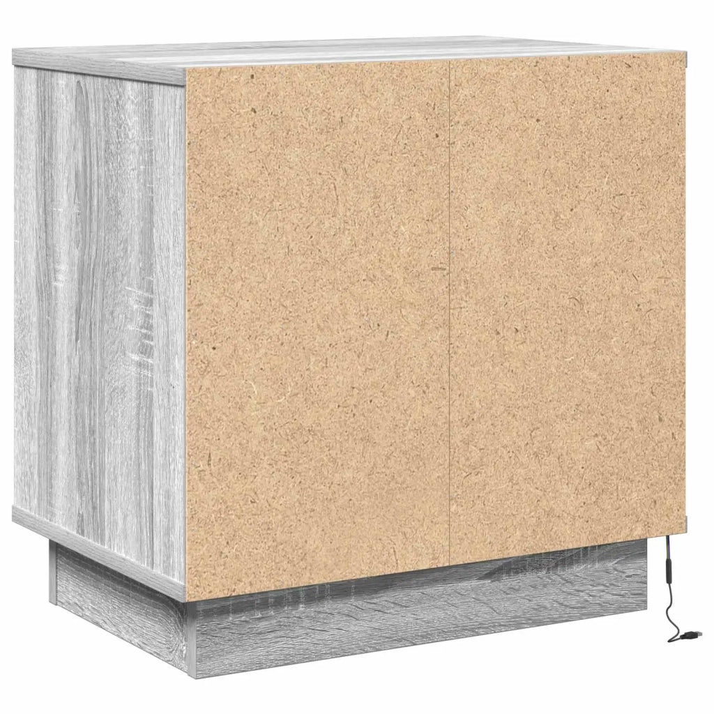 Armadio da Notte Grigio 50 x 34,5 x 50 cm. Legno multistrato 869588