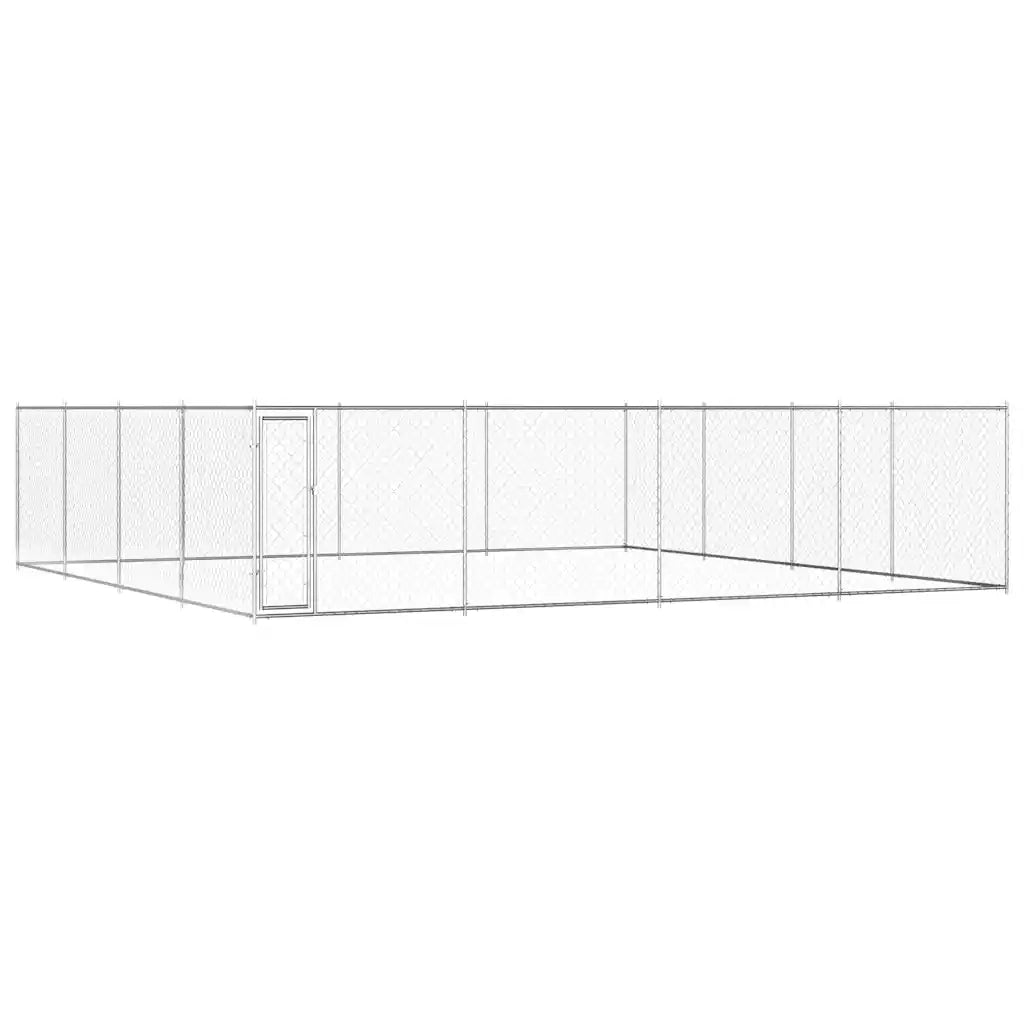Canile da Esterno in Acciaio Zincato 760x760x185 cm cod mxl 42808