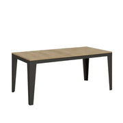 Tavolo allungabile 180/284x90 cm Flame Evolution colore quercia natura telaio e gambe antracite